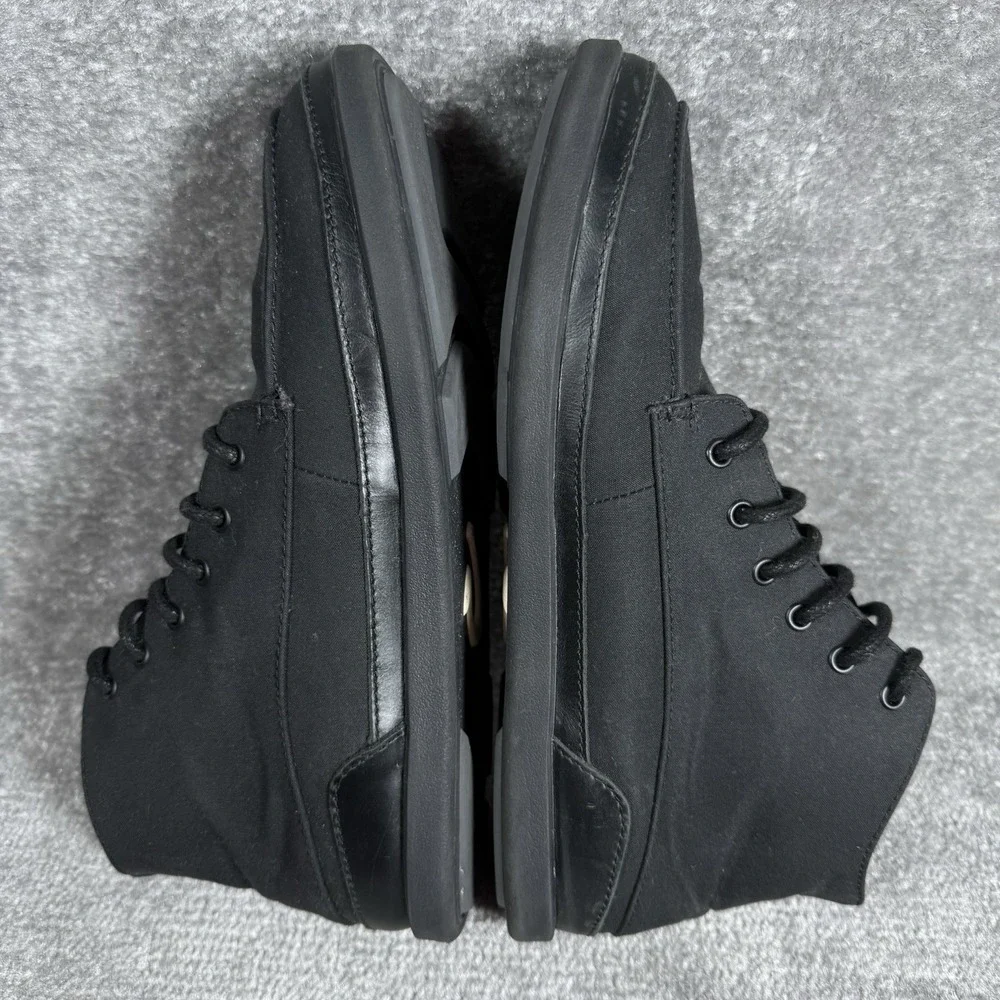 Olukai Nalukai‎ Kapa Boot Men's 9 Black Canvas Waxed Chukka Ankle Lace Up